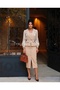 Imported Yoryo Chiffon & Crepe Fabric Button Detailed Slit Lined Special Design Dress