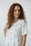 Short Sleeve 100% Cotton Combed Throw Plus Size Mother's Nightgown, Hospital, Pregnant and Maternity Nightgown - 2