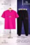 Children's Yan One Line Printed T-Shirt Sweatpants Set