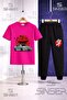 Children's Car Tokyo Red Circle Onunde Printed T-Shirt Tracksuit Set
