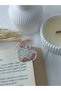 Bookmarks and Earrings Set of 2 Handmade Polymer Clay Heart Patterned Gift Bookmarks - 3