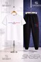 Children's Yan One Line Printed T-Shirt Sweatpants Set