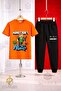 Children's Alex Orj Printed 3-Piece T-Shirt Tracksuit Set - 3