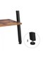 Raft tip scară Colby, Maro rustic/Negru - 8