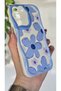 Samsung Galaxy S21 Fe Case Pastel Blue Daisy Pattern Colorful Silicone Cover with Camera Protection - 3