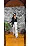 Palazzo Pants Muslin 100% Cotton Double Layer Fabric - 3
