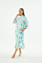 Women's Hakim Collar Buttoned Long Nightgown - 2