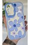 Samsung Galaxy A54 Case Pastel Blue Daisy Pattern Colorful Silicone Cover with Camera Protection - 4
