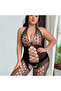 Women’s Body Stocking Lingerie – Seamless Fishnet Mesh Bodystocking Teddy Bodysuit - 6