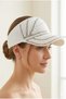 Women's Stoned and Pearl Embroidered Visor Hat Summer - 2
