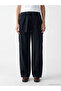 Lcw Jeans Black Wideleg Women's Cargo Jean Pants with Belt - 2