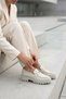 Agatha Imported Buckle Detail Leofer Women's Shoes Beige - 2