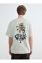Crew Neck Printed Men's Combed Cotton T-Shirt - 4
