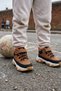 Titan Mini - Durable Unisex Children's Sports Shoes with Velcro - Tan