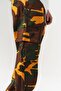 Solidarity Cargo Pocket Detailed Adjustable Camouflage Trousers with Elastic Legs - 7