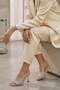 Holly Fi̇le Stone-Detail Evening Dress Women's Slippers Beige