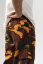 Solidarity Cargo Pocket Detailed Adjustable Camouflage Trousers with Elastic Legs - 6