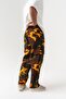 Solidarity Cargo Pocket Detailed Adjustable Camouflage Trousers with Elastic Legs - 5
