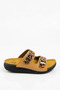 Women's Leopard Patterned Double Buckle Slippers Orthopedic Sole Comfortable Daily Stylish Summer Slippers - 2