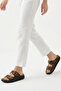 Women's Leopard Patterned Double Buckle Slippers Orthopedic Sole Comfortable Daily Stylish Summer Slippers - 6