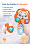 Baby Musical Mirror Cat Toy with Lights Sound Music Peek A Boo Educational Toy 0+ Months - 6