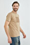 Embossed Printed Crew Neck T-Shirt - 4