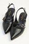Black Women's Heeled Shoes Pc-55736