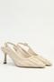 Beige Women's Heeled Shoes Pc-55773 - 3