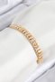 Stylish Brass Zircon Stone Tennis Model Gold Color Elevator Women's Bracelet Teachers Mothers Lovers