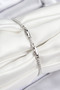 Stylish Brass Zircon Stone Swan Model Silver Color Women's Bracelet Teachers Mothers Valentine's Day Gift - 2