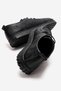 Women's Black Lace-Up Casual Shoes Comfortable Lightweight Non-Slip Sole - 4