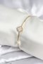 Stylish White Pearlescent Clover Model Gold Color Women's Bracelet Teachers Mothers Valentine's Day Gift