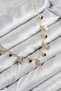 Stylish Brass Zircon Stone Dangle Drop Model Gold Color Women's Necklace Teachers Mothers Valentine's Day