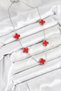 Stylish 316L Steel Chain Silver Red Color Clover Women Necklace Teachers Mothers Valentine's Day Gift - 2