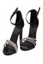 Black Women's 10 cm Patent Leather Heeled Shoes - 2