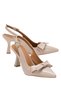 Beige Bow Patent Leather 8 cm Women's Heeled Shoes - 3