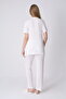 Wide-Shoulder Lace Dressing Gown and 3-Piece Nursing Pajama Set - 6