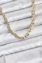 Stylish Gold Color Brass Tiffany Model Women's Necklace Teachers Mothers Valentine's Day Gift