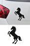 Galloping Horse Auto Sticker - Horse Silhouette Sticker – Car Hood Engine Sticker 12X15Cm - 4
