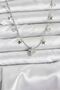 Stylish Brass Silver Color Zircon Stone Pole Star Model Women's Necklace Teachers Mothers Valentine's Day