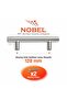 128 mm Metal Furniture Handle – Kitchen Cabinet Drawer Handle, Modern Decorative Handle Set (10 Pieces) Inox - 3