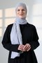 Women's Hijab Bamboo Cashmere Shawl, Non-Ironing Natural Hijab Headscarf (75X180 cm) - Gray - 3