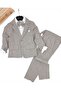 Boy's 2-9 Years Old 3-Piece Stylish Bow Tie Holiday Suit with Linen Jacket, Pants and Shirt, 100% Cotton - 2