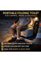 Portable Folding Toilet for Camping Travel Car Emergency Compact Outdoor Toilet - 3