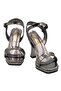 Platinum Patent Leather Classic Heel Women's Shoes - 3