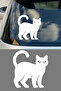 Cat Figured Car Sticker – Car Decoration Sticker - Cute Cat Sticker 14X15Cm - 4