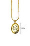 Cancer Zodiac Steel Necklace with Twine Chain