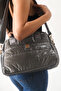 Veneto Women's Parachute Fabric Stripe Detailed Inflatable Daily Shoulder Bag - 3