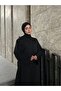 Black Women's Jawhara Abaya Ferace & Shawl - Standard Size & Different Lengths - 3