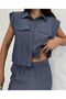 Women's Short Sleeve Shirt and Pants Set - 6